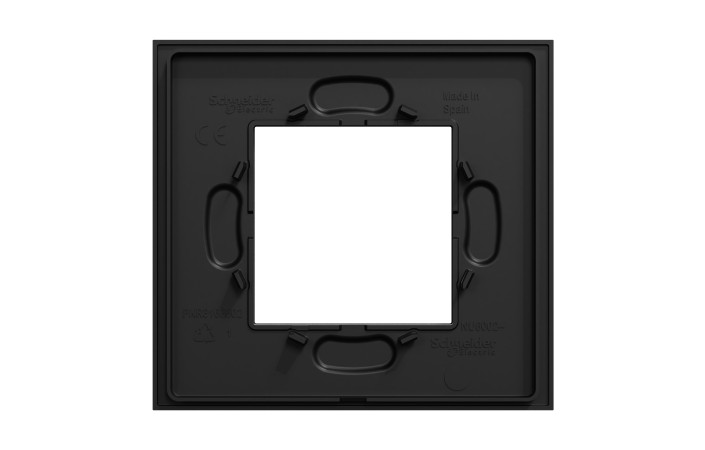 Рамка 1-постова Unica Deco Material, чорний папір - Зображення shnider_NU600274_IOP-Back.jpg