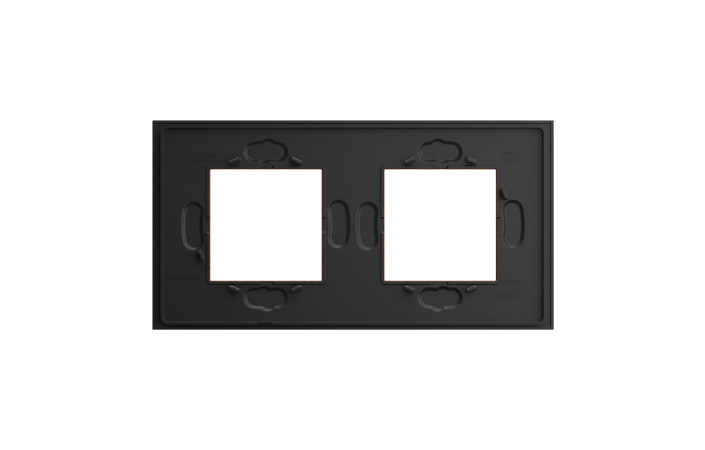 Рамка 2-постова Unica Deco Material, теракотовий - Зображення shnider_NU600471_IOP-Back.jpg