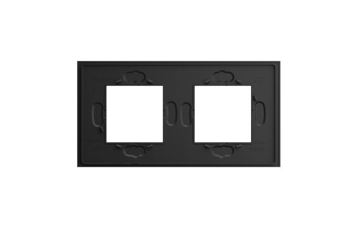 Рамка 2-постова Unica Deco Material, камінь - Зображення shnider_NU600477_IOP-Back.jpg