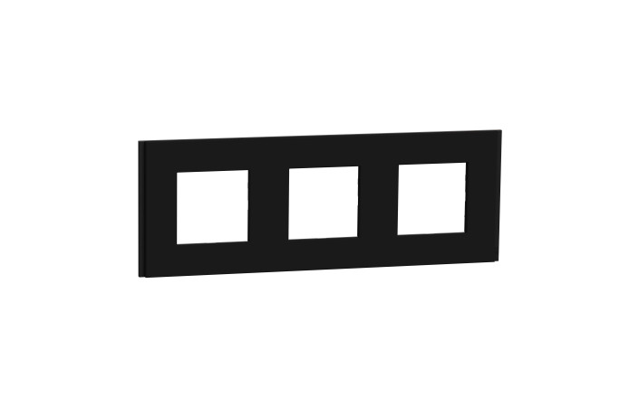 Рамка 3-постова Unica Deco Material, каучук - Зображення shnider_NU600672_IOP-Default.jpg