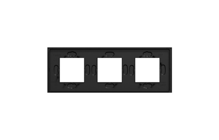 Рамка 3-постова Unica Deco Material, чорний папір - Зображення shnider_NU600674_IOP-Back.jpg