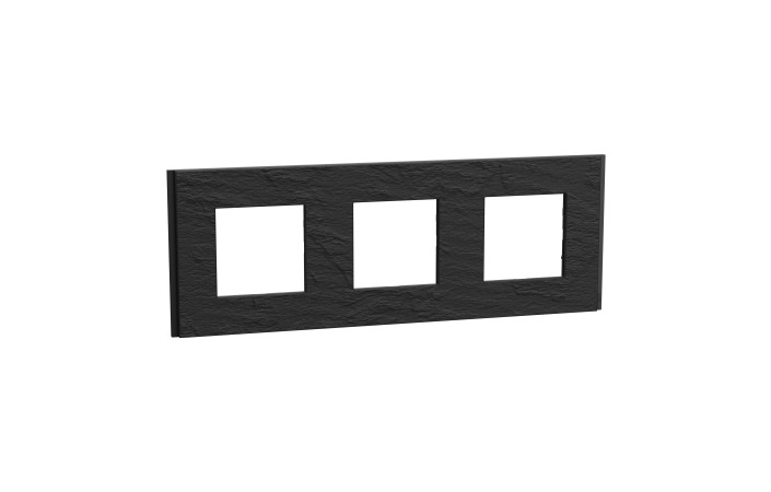 Рамка 3-постова Unica Deco Material, камінь - Зображення shnider_NU600677_IOP-Default.jpg