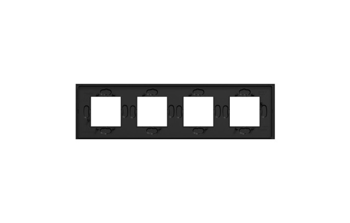 Рамка 4-постова Unica Deco Material, каучук - Зображення shnider_NU600872_IOP-Back.jpg