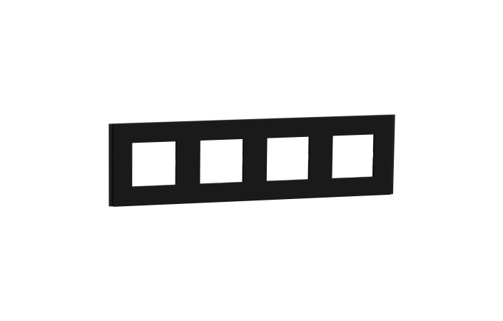 Рамка 4-постова Unica Deco Material, каучук - Зображення shnider_NU600872_IOP-Default.jpg