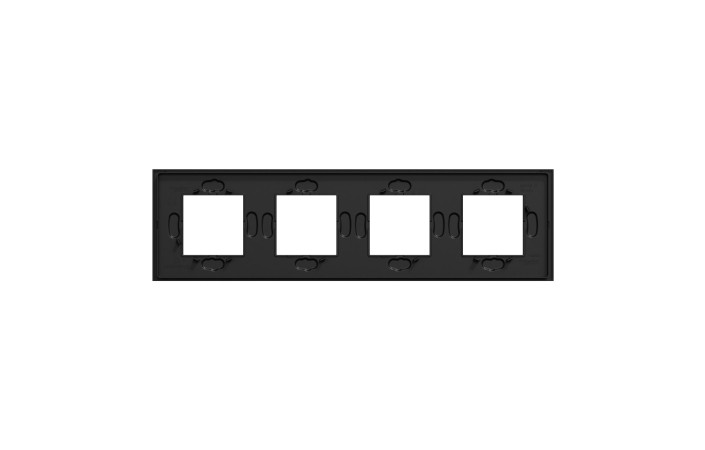 Рамка 4-постова Unica Deco Material, чорний папір - Зображення shnider_NU600874_IOP-Back.jpg