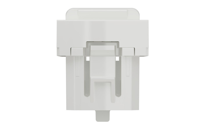RJ45 накладка 1 модуль білий - Зображення shnider_NU941018_IOP-bottom_WD19.jpg