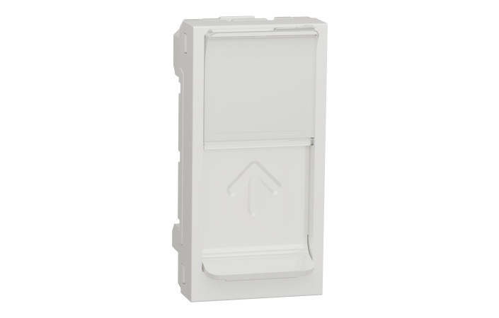 RJ45 накладка 1 модуль білий - Зображення shnider_NU941018_IOP-default_WD19.jpg