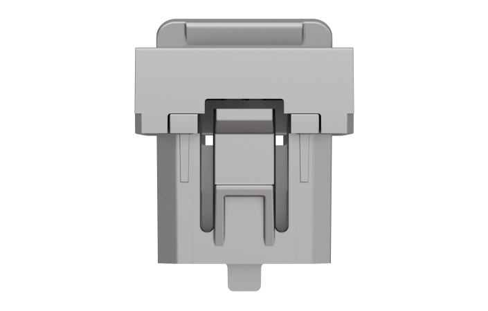 RJ45 накладка 1 модуль алюміній - Зображення shnider_NU941030_IOP-bottom_WD19.jpg