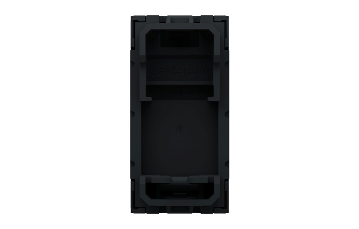 RJ45 накладка 1 модуль антрацит - Зображення shnider_NU941054_IOP-back_WD19.jpg