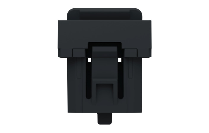 RJ45 накладка 1 модуль антрацит - Зображення shnider_NU941054_IOP-bottom_WD19.jpg