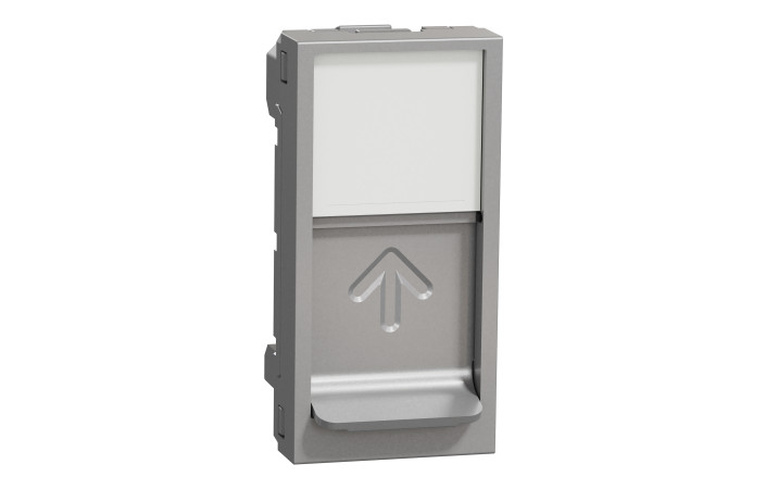 Центральна плата RJ45Keystone-Systimax 1 модуль алюміній - Зображення shnider_NU946030_IOP-def_WD.jpg