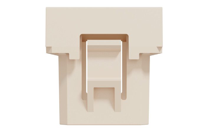 Заглушка, 1 модуль, бежева Unica New Studio - Зображення shnider_NU986544_IOP-bot_CL.jpg