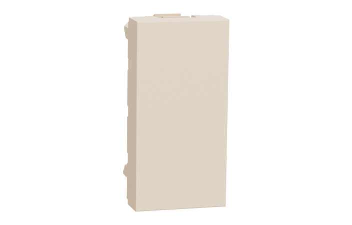 Заглушка, 1 модуль, бежева Unica New Studio - Зображення shnider_NU986544_IOP-def_CL.jpg