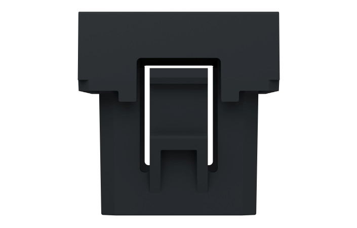 Заглушка 1 модуль антрацит - Зображення shnider_NU986554_IOP-bottom_WD19.jpg