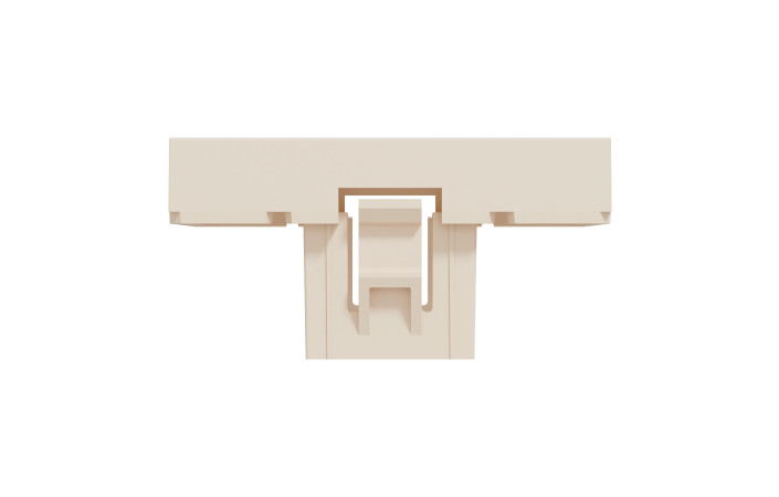 Заглушка, 2 модулі, бежева Unica New Studio - Зображення shnider_NU986644_IOP-bot_CL.jpg