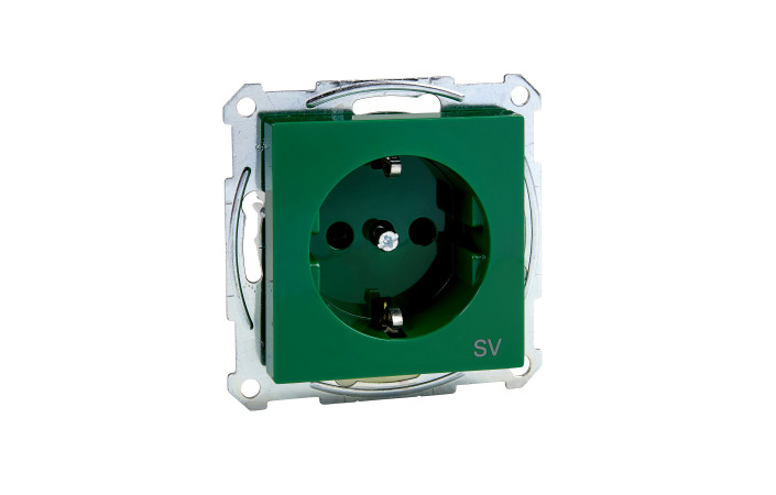 SM РОЗЕТКА SCHUKO З-ШТ.ЗЕЛЕН. - Зображення shnider_ODAP122672.jpg