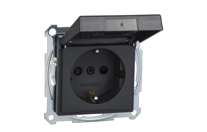 SМ РОЗЕТКА SCHUKO З КРИШКОЮ ІР44, АНТРАЦИТ - Зображення shnider_ODAP122791.jpg