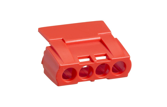 Захисна кришка, Mureva, для клемного блоку на 4 виходи, червона - Зображення shnider_ODAPB100373.jpg