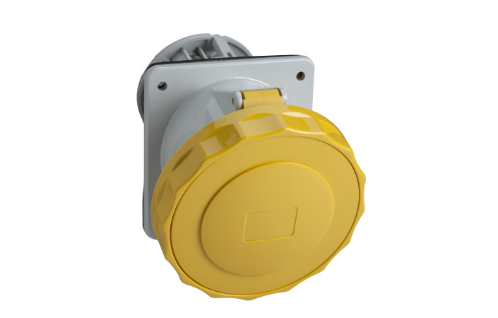 Розетка PratiKa, кутова, 16A, 2P + E, 100-130 B AC, з'єднання гвинтами, панельна - Зображення shnider_ODAPG149177.jpg