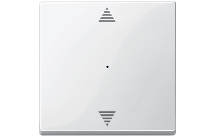 КЛАВІША ДЛЯ 1-КНОПКОВОГО ВИМИКАЧА, МАРКУВАННЯ СТРІЛКА ''ВГОРУ-ВНИЗ'', ПОЛЯРНО-БІЛА, ГЛЯНЦЕВА, SYSTEM M - Зображення shnider_P115755.jpg