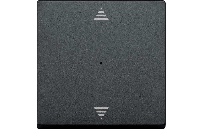 КЛАВІША ДЛЯ 1-КНОПКОВОГО ВИМИКАЧА, МАРКУВАННЯ СТРІЛКА ''ВГОРУ-ВНИЗ'', АНТРАЦИТ, SYSTEM M - Зображення shnider_P115783.jpg