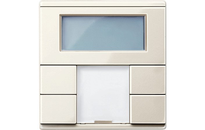 KNX ТЕРМОРЕГУЛЯТОР З ДИСПЛЕЄМ, КІМНАТНИЙ, БІЛИЙ, ГЛЯНЦЕВИЙ, SYSTEM M - Зображення shnider_P117373.jpg