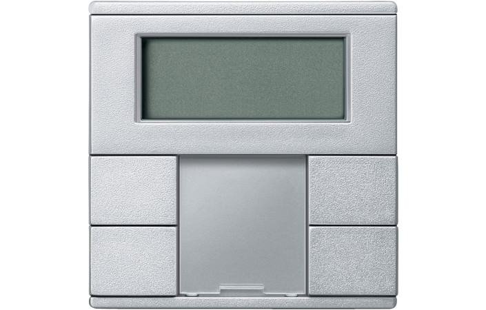 KNX ТЕРМОРЕГУЛЯТОР З ДИСПЛЕЄМ, КІМНАТНИЙ, АЛЮМІНІЙ, SYSTEM M - Зображення shnider_P117377.jpg