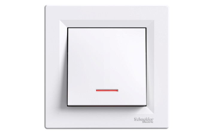 КНОПКА З ПІДСВ-М ГВИНТ БІЛА ASFORA - Зображення shnider_P132575.jpg