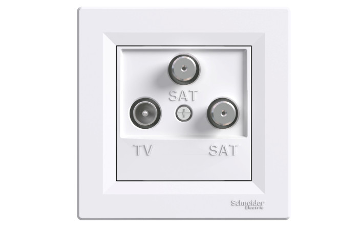 TV-SAT-SAT РОЗЕТКА КІНЦЕВА БІЛА ASFORA - Зображення shnider_P132613.jpg