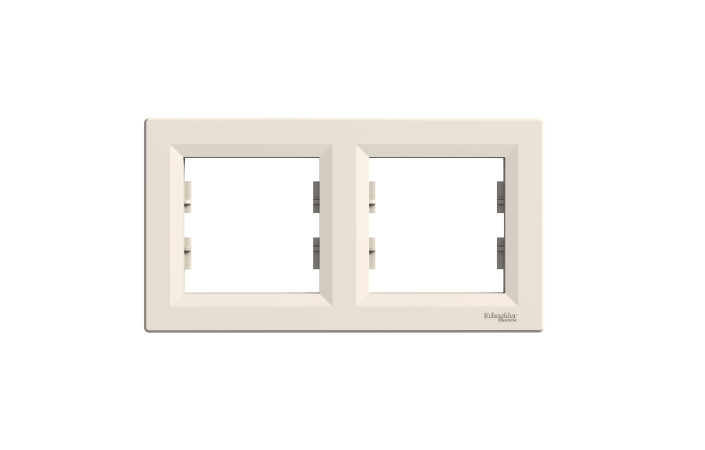 РАМКА ДВОМІСНА ГОРИЗОНТАЛЬНА, КРЕМОВА ASFORA - Зображення shnider_P132638.jpg