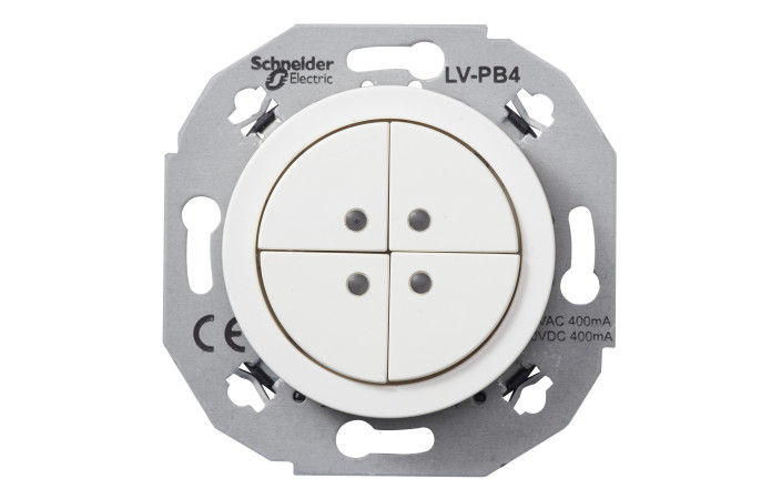 КНОПК. 4 ПОЛЮС. БІЛ. 400mA - Зображення shnider_P140878.jpg