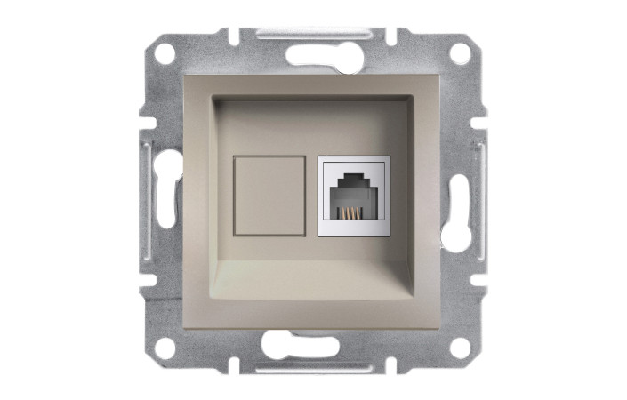 РОЗЕТКА ТЕЛЕФОННА RJ11  ASFORA БРОНЗА - Зображення shnider_P149652.jpg