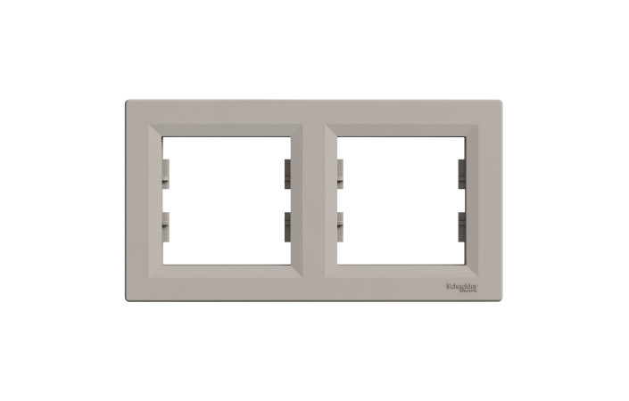 РАМКА ДВОМІСНА, ГОРИЗОНТАЛЬНА, ASFORA БРОНЗА - Зображення shnider_P149662.jpg