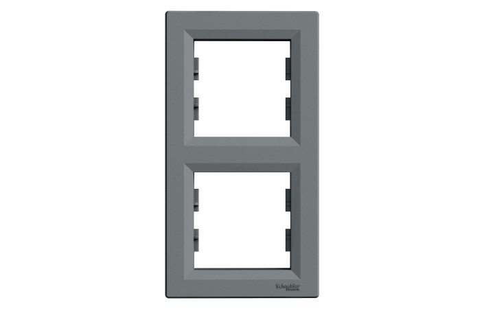 РАМКА ДВОМІСНА, ВЕРТИКАЛЬНА, ASFORA СТАЛЬ - Зображення shnider_P149835.jpg