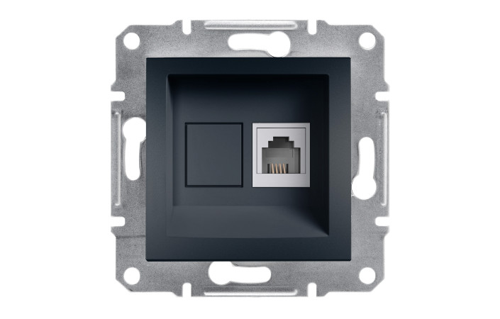 РОЗЕТКА ТЕЛЕФОННА RJ11 ASFORA АНТРАЦИТ - Зображення shnider_P149904.jpg