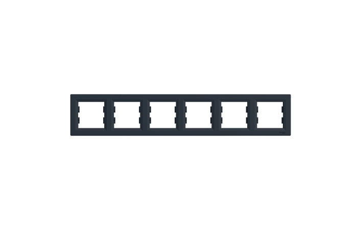 РАМКА ШЕСТИМІСНА ГОРИЗОНТАЛЬНА, ASFORA АНТРАЦИТ - Зображення shnider_P149918.jpg