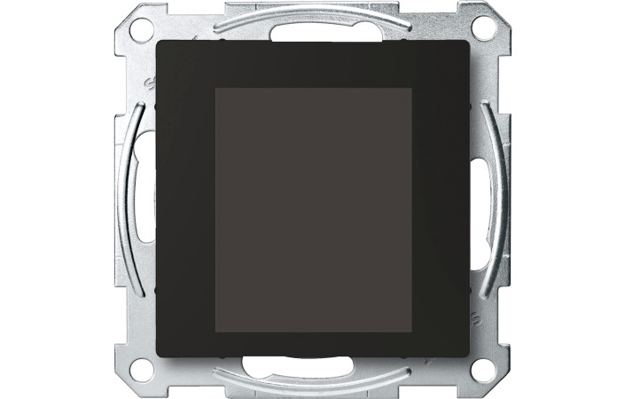 KNX СЕНСОРНИЙ ВИМИКАЧ З ТЕРМОСТАТОМ ТА ДИСПЛЕЄМ TFT, КІМНАТНИЙ, ЧОРНИЙ, SYSTEM M - Зображення shnider_PIO00017788.jpg