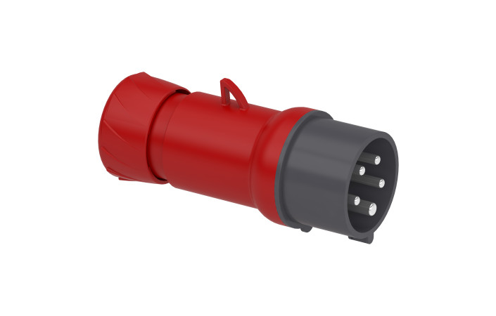 Кабельна вилка PratiKa, пряма, 16 A, 3P + N + E, 380-415 В AC, IP44 - Зображення shnider_PKE16M435_Image.jpg