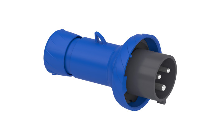 Кабельна вилка PratiKa, пряма, 32 A, 2P + E, 200-250 В AC, IP67 - Зображення shnider_PKE32M723_Image.jpg