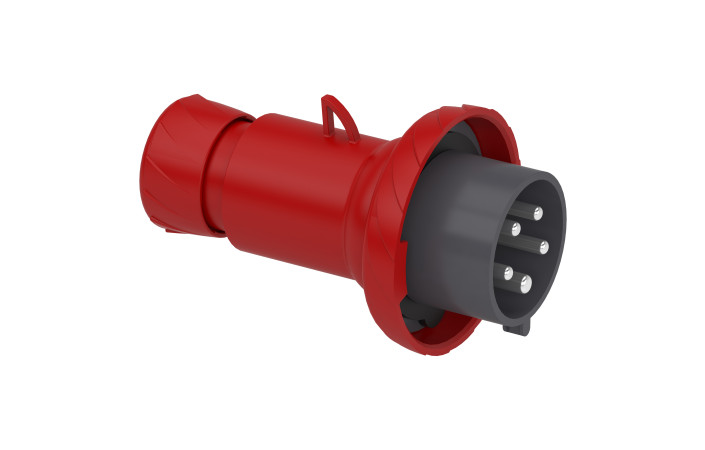 Кабельна вилка PratiKa, пряма, 32 A, 3P + N + E, 380-415 В AC, IP67 - Зображення shnider_PKE32M735_Image.jpg