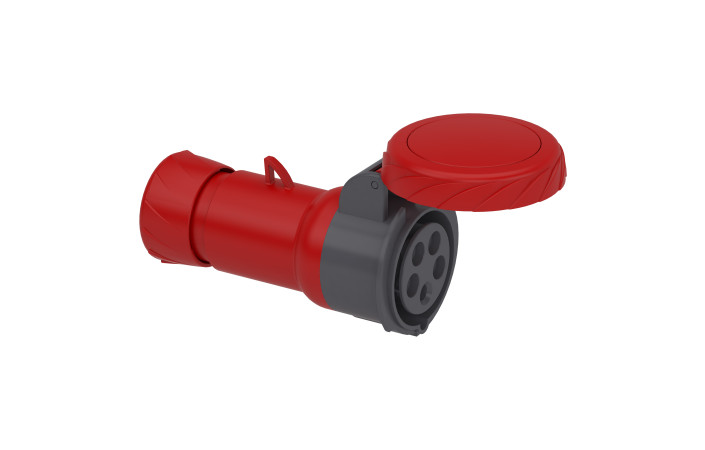 Кабельна розетка PratiKa, пряма, 16 A, 3P + N + E, 380-415 B AC, IP67 - Зображення shnider_PKF16M735_Image.jpg