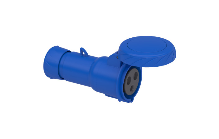 КАБ.РОЗЕТКА, ШВИД.32А 2P+E IP67 250В - Зображення shnider_PKY32M723_Image.jpg