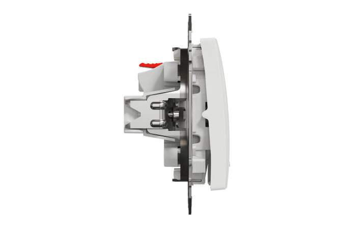 Одноклавішний вимикач з підсвіткою Білий Sedna Design - Зображення shnider_SDD111101L_IOP-left_WD20.jpg