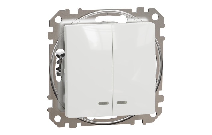 Двоклавішний вимикач з підсвіткою Білий Sedna Design - Зображення shnider_SDD111105L_IOP-default_WD.jpg