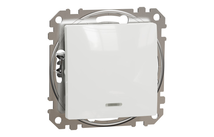 Одноклавішний перемикач з підсвіткою Білий Sedna Design - Зображення shnider_SDD111106L_IOP-def_WD20.jpg