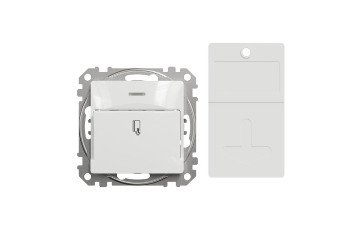 Картковий вимикач 10А, білий, Sedna Design & Elements - Зображення shnider_SDD111121_IOP-front_WD20.jpg