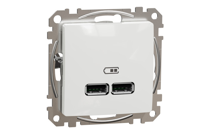 USB розетка тип A+A 2,1A Білий Sedna Design - Зображення shnider_SDD111401_IOP-def_WD20.jpg