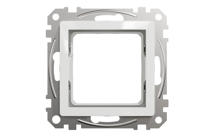 Адаптер Sedna Design & Elements 45х45 для Unica New, без монтажних лапок, білий - Зображення shnider_SDD111907_IOP-front_CL.jpg