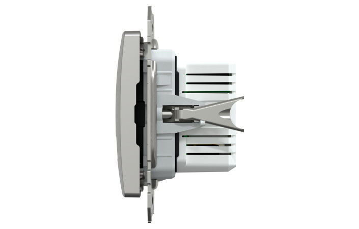 USB розетка, Sedna Design & Elements, тип A+C, 3 A, 21 Вт, алюміній - Зображення shnider_SDD113405_IOP-R_CL.jpg