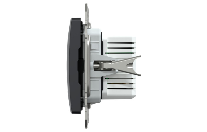 USB розетка, Sedna Design & Elements, тип A+C, 3 A, 21 Вт, чорний - Зображення shnider_SDD114405_IOP-R_CL.jpg